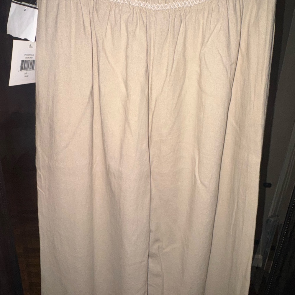 Ellen Tracy Linen blend wide leg pants - Picture 10 of 12